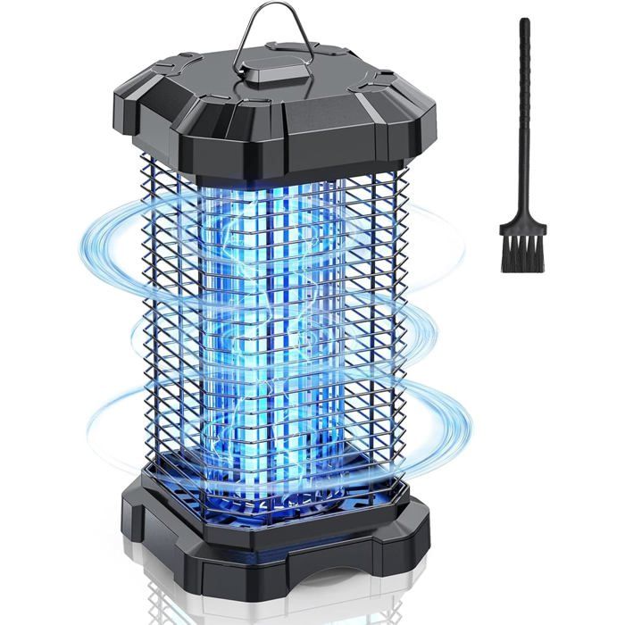 Lampe anti-moustique électrique - VETOBIOL - Haute puissance 4200V - Lumière UV 365nm Lampe anti-moustique électrique - VETOBIOL - Haute puissance 4200V - Lumière UV 365nm