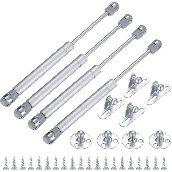 Kit de vérin à gaz 4 pièces support de vérin à ressort à gaz 100N/10KG armoire de cuisine armoire porte darmoire fermeture douce