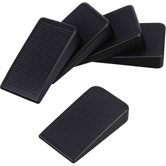 Cales de Nivellement - Lot de 4 - PVC Noir - Stabilisation Meubles et Sols Irréguliers - Maison et Bureau - 4 7 x 2 9 x 1 c ABRIBUS