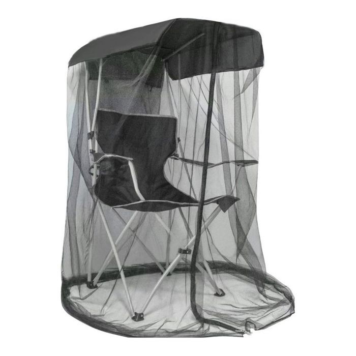 Moustiquaire pour Chaise Jardin Anti-insectes Fermeture Éclair Imperméable Anti-uv Portable pour Pêche Camping Rando V
