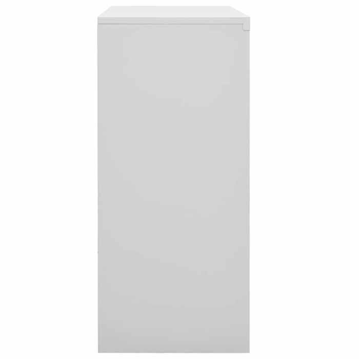Magnifique Armoire de bureau porte coulissante Gris clair 90x40x90cm Acier - design polyvalent - pour maison - Gris 25.7 kg 2026_877