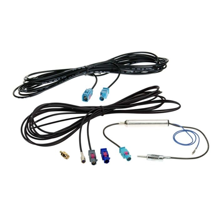 Kit câble dantenne Fakra(m)>DIN(m)/SMB(F)/SMA(m) FM/DAB+