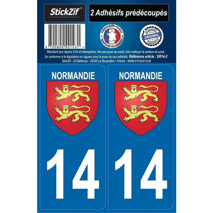 STICKZIF SR34-1 2 Adh/ésif Autocollants R/égion D/épartement 34 H/érault Set de 2