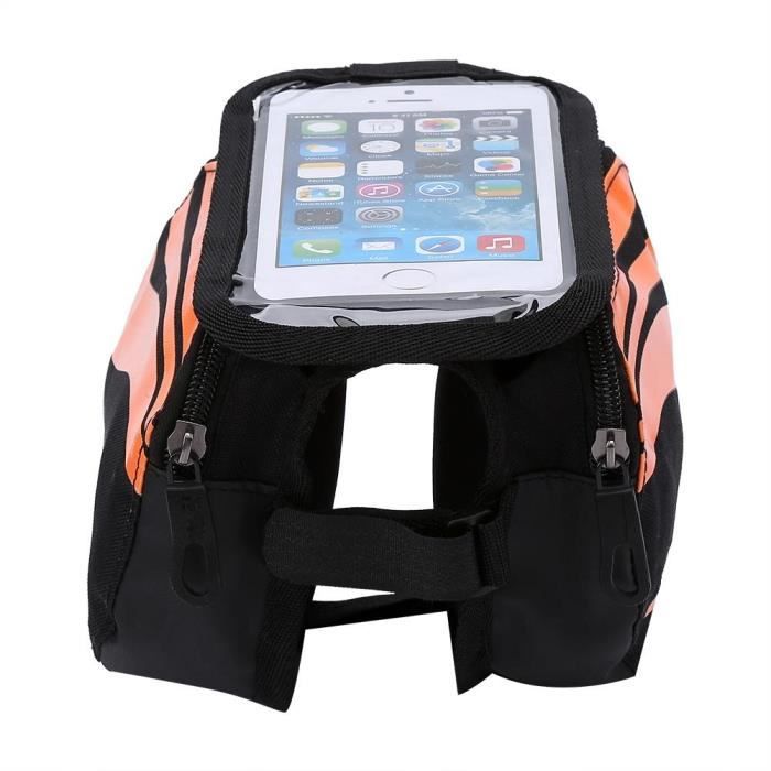 EJEAS Sacoche De Cadre Vélo Pour Smartphone Jusqu'à 7'' - Écran Tactile TPU Étanche VTT Route VE