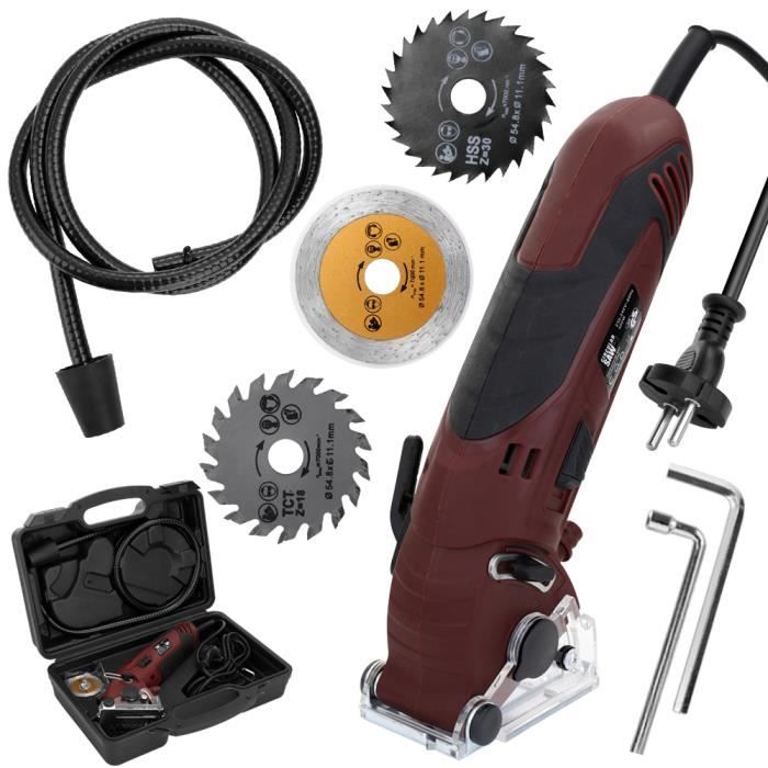 400w 230 240v Multifonctionnel Mini Scie Circulaire Electrique Kit