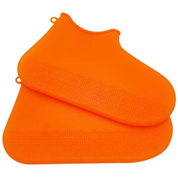 Zbksywa Couvre-chaussures Imperméables Silicone - Fermeture Éclair Antidérapante - Unisexe Pour Pluie/Jardinage