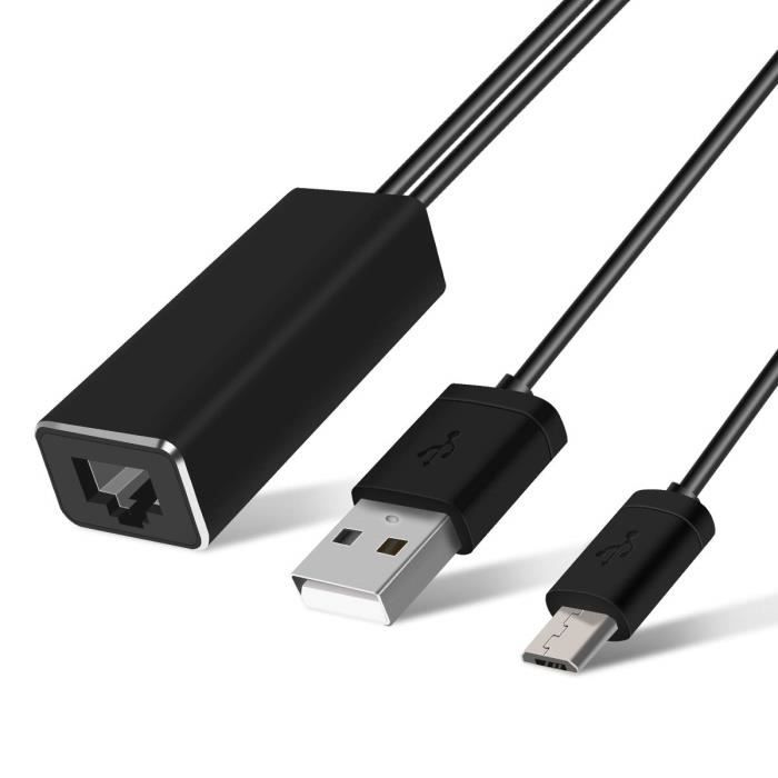 Lanmu Adaptateur Ethernet Micro Usb Vers Rj45 Lan Adaptateur Reseau Pour Chromecast 1 2 Ultra Adaptateur Reseau Pour Fire Tv 3 Gs Prix Pas Cher Cdiscount