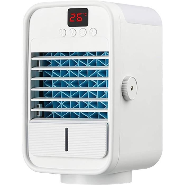 Climatiseur Portable TedGem 3-en-1 : Refroidisseur, Ventilateur, Humidificateur (gris)