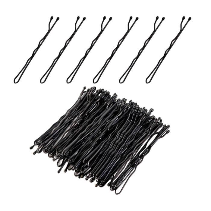 Épingles à Cheveux 50PCS Epingle Cheveux Femme 5cm Pince Plate Cheveux Métal Pince Chignon Bobby Pins pour Femmes Filles
