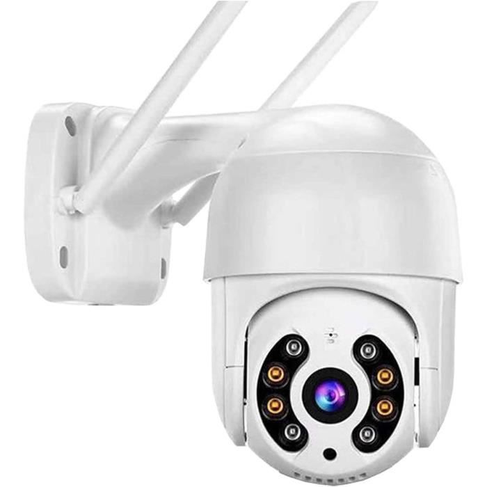 Camera surveillance wifi,Caméra Wifi double objectif 360 °,Protection de sécurité IP66,8MP 4K,détection humaine extérieure sans fil - Bricolage