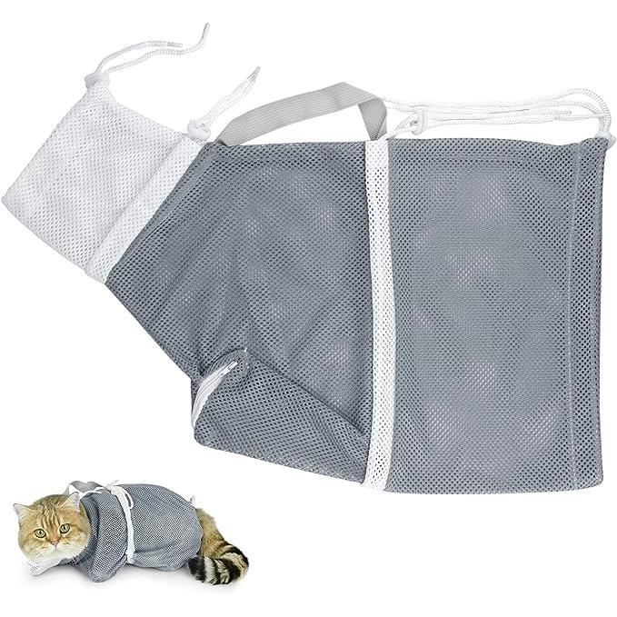 Pet Chat Sac de Toilettage Sac Filet de Bain de Lavage de Chat Sac de Douche