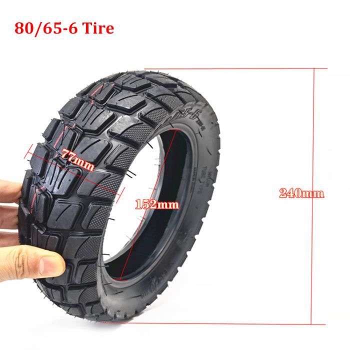 Kit Pneu 255x80 + Chambre 10x3 Pour Scooter – Tout-Terrain Antidérapant – Compatible Kugoo G2 Max, Zero 10x, Vsett 10