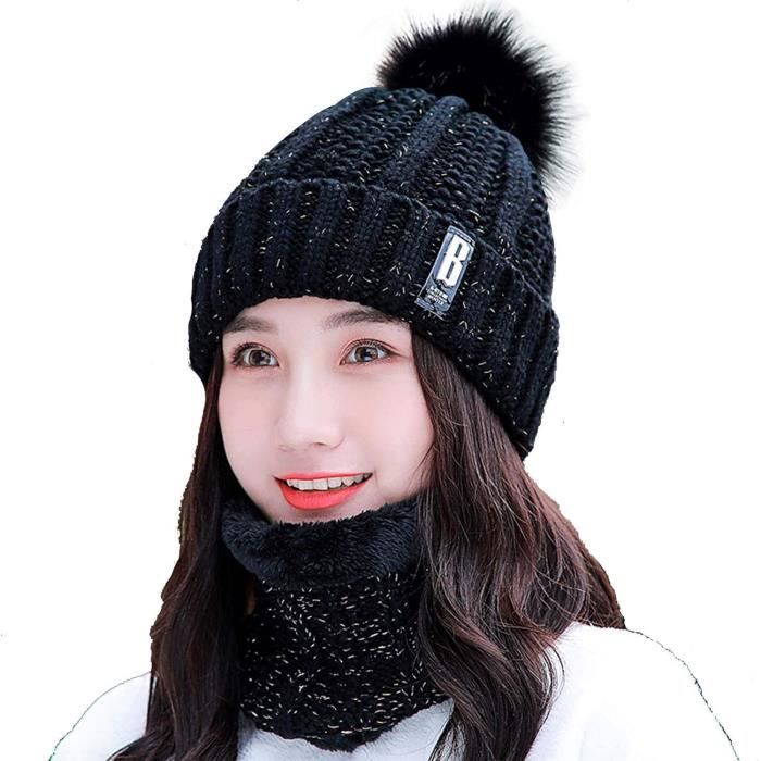 Bonnet d'hiver pour homme et femme en coton avec doublure polaire