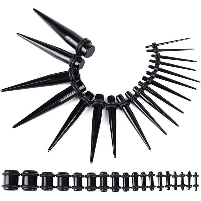 72 Pcs Ecarteur Oreilles, Kit Ecarteur Oreille Plug Ecarteur Oreille