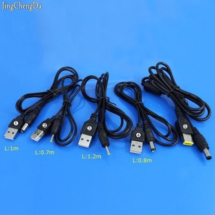 Version No5 Cable Port Usb A Dc 2 1 2 5 0 7 5 5mm Baril Jack D Alimentation Connecteur Noir Pour Led Lampe Ou D Autres Prix Pas Cher Cdiscount