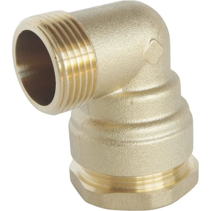 Coude Gaz 15/21 Mm Embouts Plat Et Conique - Raccord Pour Cuisinière Gaz - 1