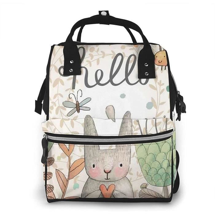 Joli sac a langer multifonction avec motif lapin papillon abeille fleurs sac a dos de voyage pour l organisation de bebe 917 Cdiscount Puericulture Eveil bebe