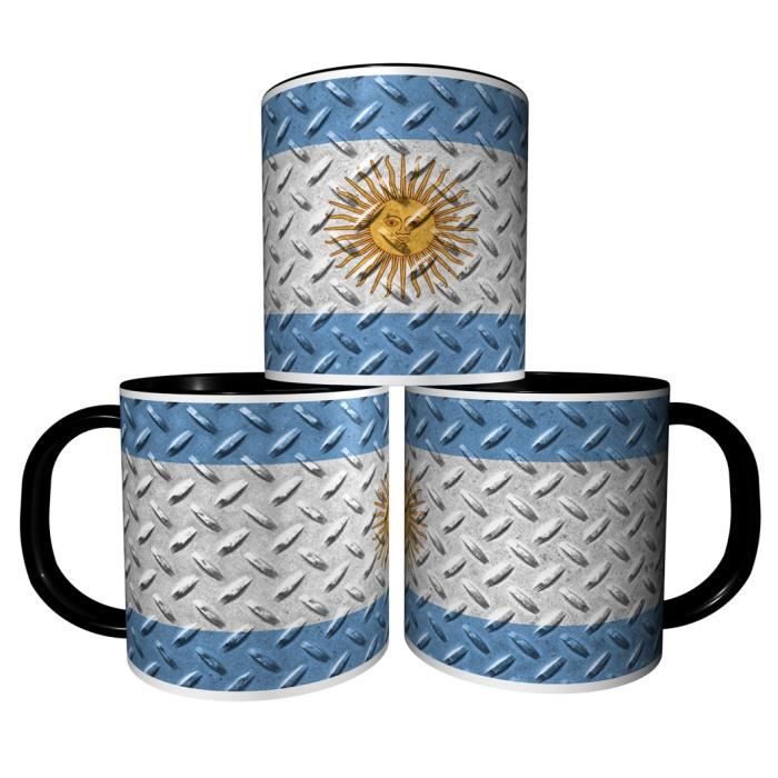 Mug Personnalisé Drapeau Argentine - Tasse Café Céramique 325 Ml, Moderne, Neuf En Emballage, Fabriqué En France