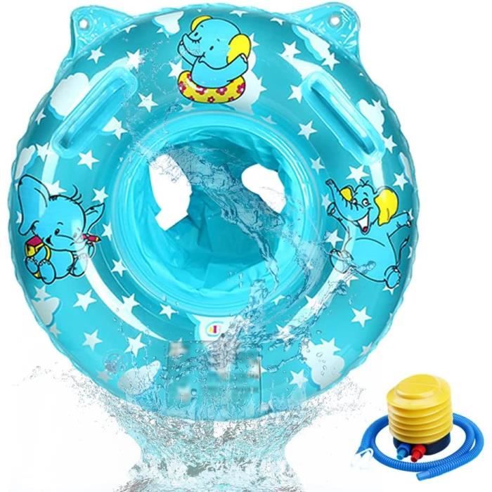 Apprentissage Eau Bébé Bouée Bébé Siège De Natation Gonflable Avec Pare-Soleil Rose - Flotteur Sécurité Pour Enfants 12-36 Mois
