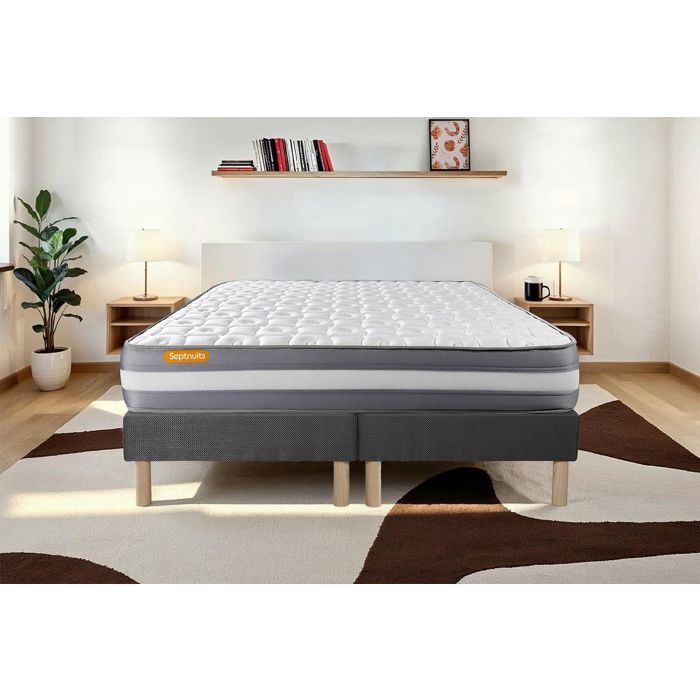Ensemble 160x200 M&eacute;moire de forme double sommiers