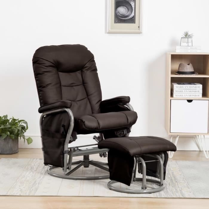 Fauteuil Relax Inclinable Pivotant Avec Repose-pieds - Fauteuil BUT