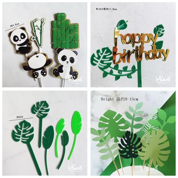 Cadeau Panda, Figurine de Panda pour Gâteau, Décoration de Gâteau  d'anniversaire pour Enfants,4Pcs,Pâtisserie, Décoration de Voiture -  Cdiscount Maison