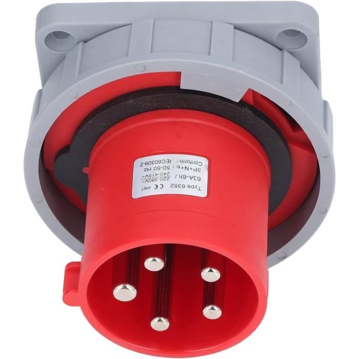 Interrupteur à Bouton-poussoir Magnétique étanche KJD17 - 5 Broches, 220-240V, IP55 Pour Sécurité Machines