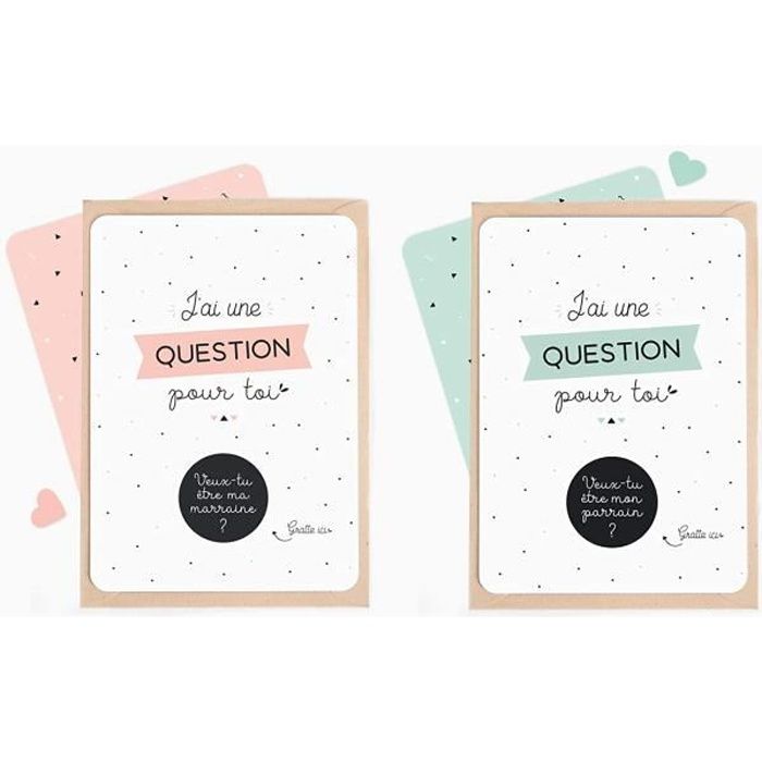 Carte A Gratter Parrain Marraine Cdiscount