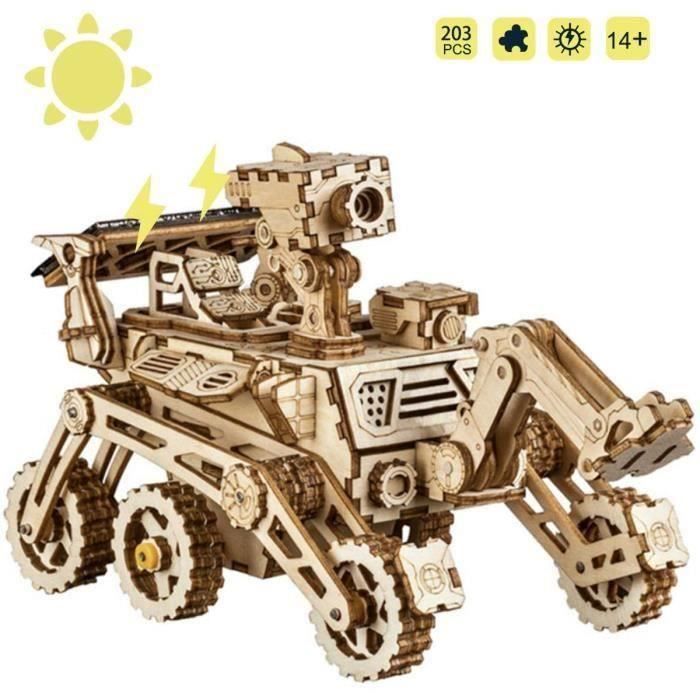 M?�canique Construction Kits 3D en Bois Puzzle DIY Kit De Construction Energie Solaire Jouet pour 