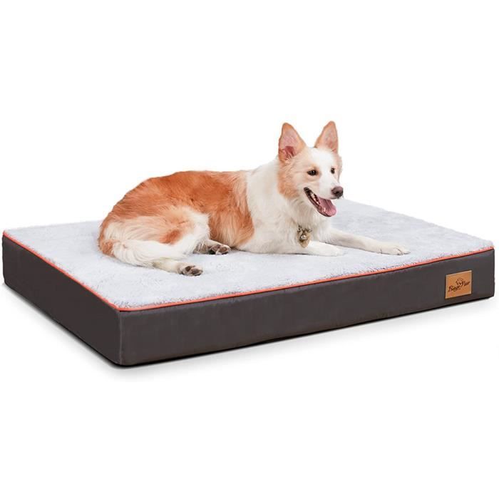 Comparer les prix de BingoPaw Lit pour Chien Orthopédique Panier Chien XXL Déhoussable Lavable Lit Chien Grande Taille, 120 x 90 x 10 cm