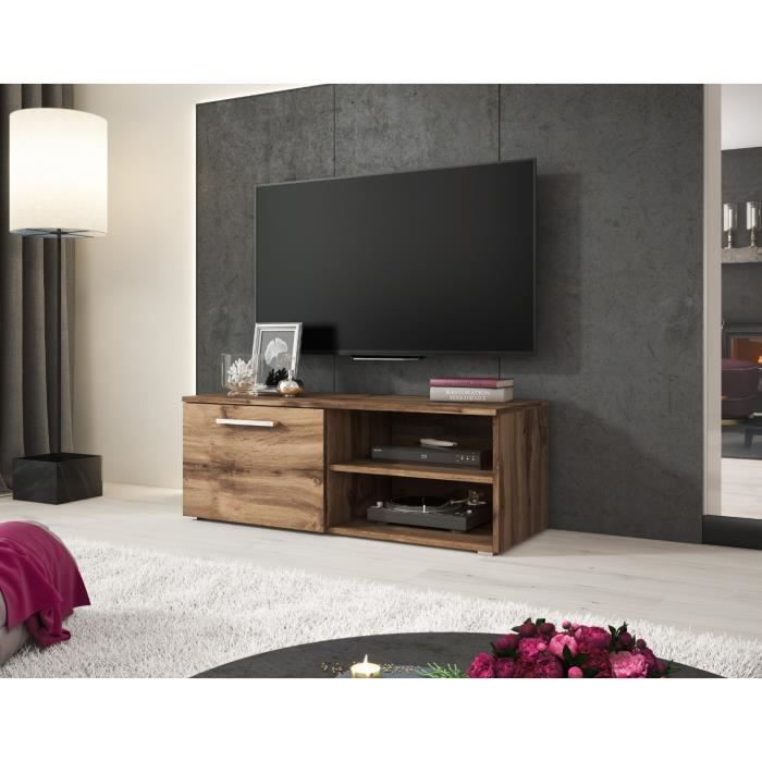 E Com Meuble Tv Utha 100 Cm Wotan Achat Vente Meuble Tv E Com Meuble Tv Utha 10 Cdiscount