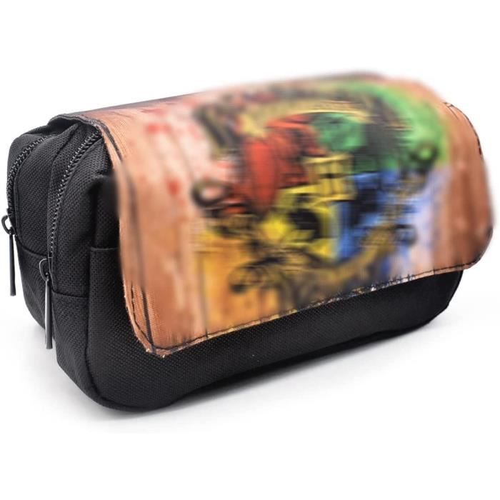 ONCCI Trousse Scolaire 3 Compartiments Trousse à Crayons de Grande Capacité, Étui à Crayons Fourniture Scolaire Aesthetic de Étudiants Filles Garçons pour l'école et Le Bureau (Bleu Clair