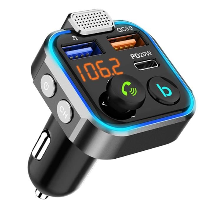 Lecteur MP3 Bluetooth Voiture X5 Baceyong - Transmetteur FM, Appel Mains Libres, USB