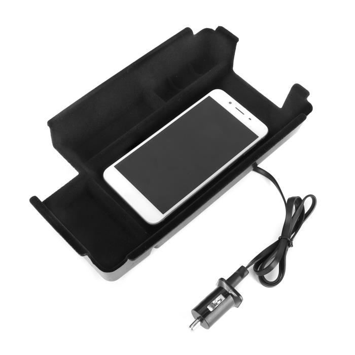 Boîte de rangement multifonctionnelle avec couvercle - Boîte de rangement pour chargeur de câbles - Cordon d'alimentation caché pour téléphone portable, ordinateur, tablette, prise de câble, carte de