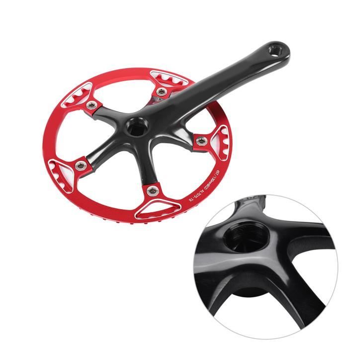 Pédalier Vélo Ancien 170 Mm 46T, Acier Chromé Argent, Complet Avec Boîtier