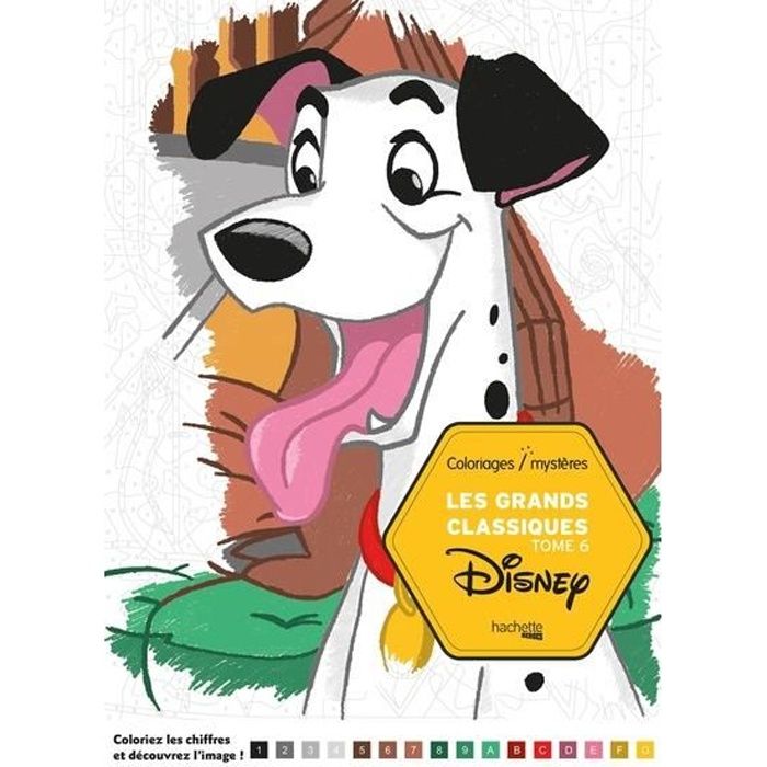 Disney - Coloriages mystères : Les grands classiques Disney