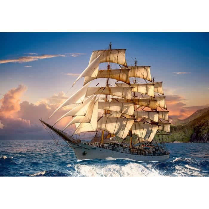Puzzle 1500 pièces - CASTORLAND - Sailing At Sunset - Adulte