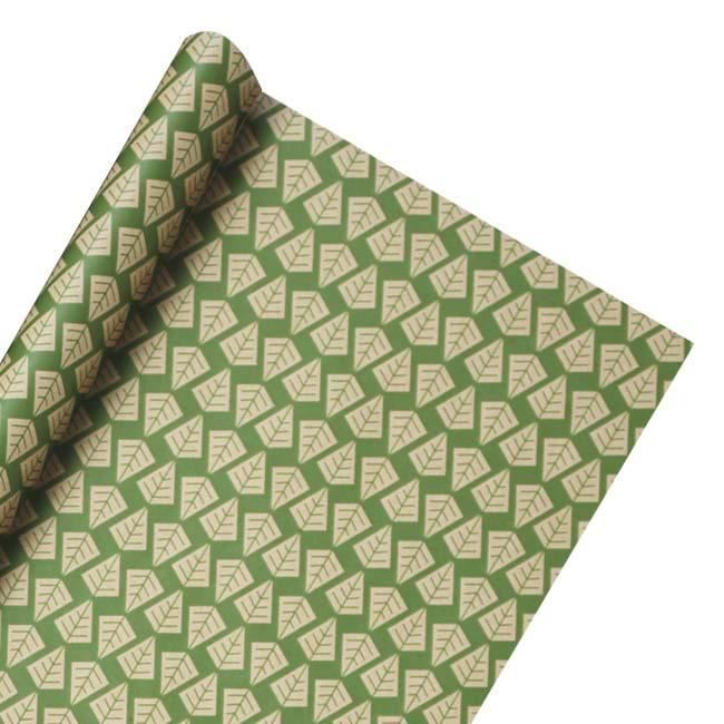 WRAPAHOLIC Rouleau De Papier Cadeau Kraft Motif Hortensia