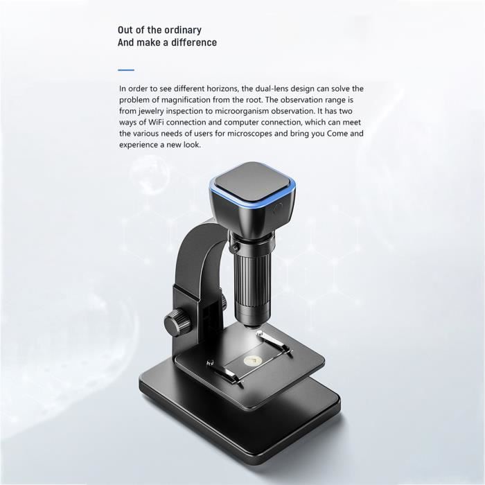 Microscope numérique 500X CIKONIELF avec WiFi et 8 LED