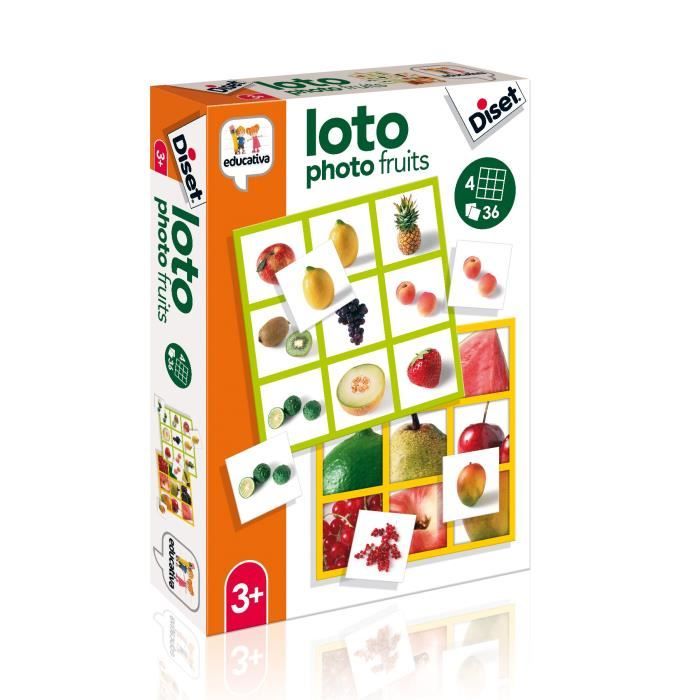 Diset Le Loto Photo Des Fruits Cdiscount Jeux Jouets