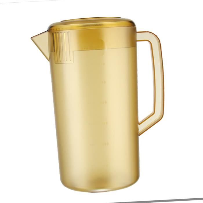 Verve Jelly Pichet Eau Plastique 2,5L Réfrigérateur - Couvercle Bec Verseur - Jus Smoothies Lait Fête