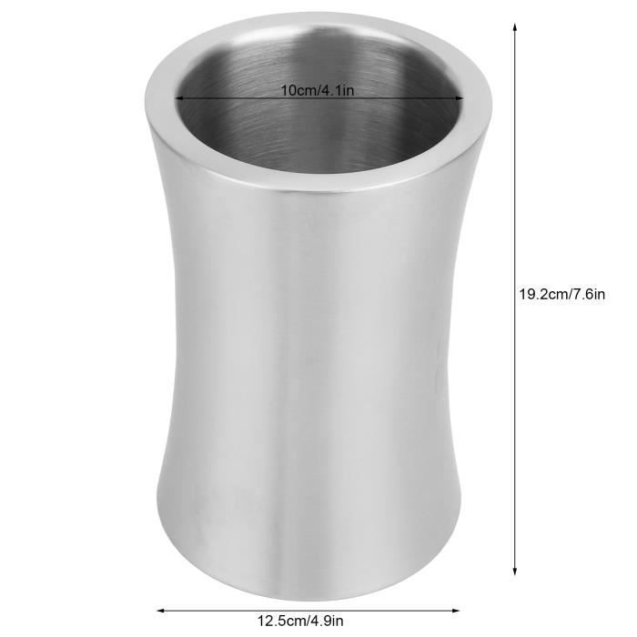 Refroidisseur A Vin Seau Rafraîchisseur à Vin Relaxdays - Double Paroi En Inox, H 18.5 X D 12 Cm - Pour Garder Vin, Champagne, Bière Au Frais Sans Glaçons Seau Décoratif Argenté Sans Glaçons Refroidisseur A Vin Seau Rafraîchisseur à Vin Relaxdays - Double Paroi En Inox, H 18.5 X D 12 Cm - Pour Garder Vin, Champagne, Bière Au Frais Sans Glaçons Seau Décoratif Argenté Sans Glaçons