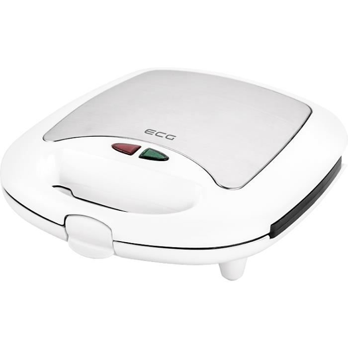 Appareil multifonction - ECG - S 399 3in1 - 700 W - 3 plaques interchangeables - Blanc & inox