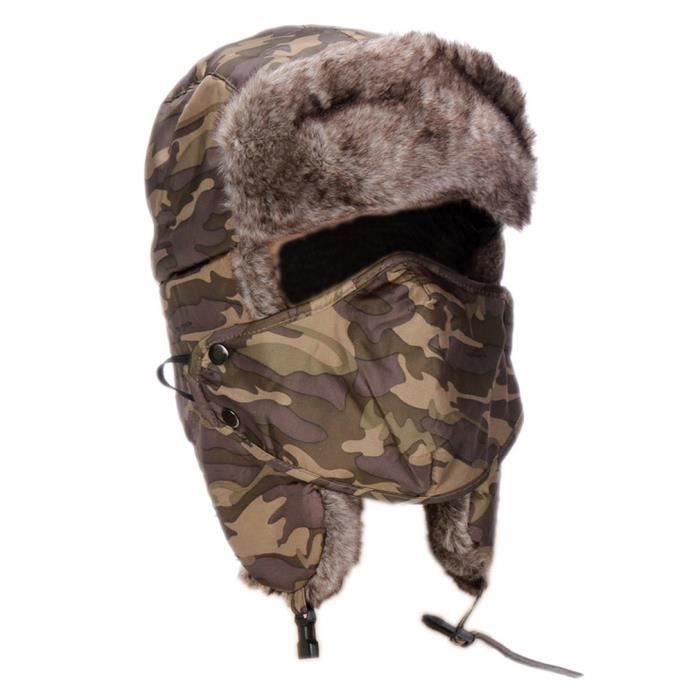 Chapka à Visière YJZQ - Bonnet Hiver Cache-Oreilles Pour Ski, Vélo Ou Randonnée