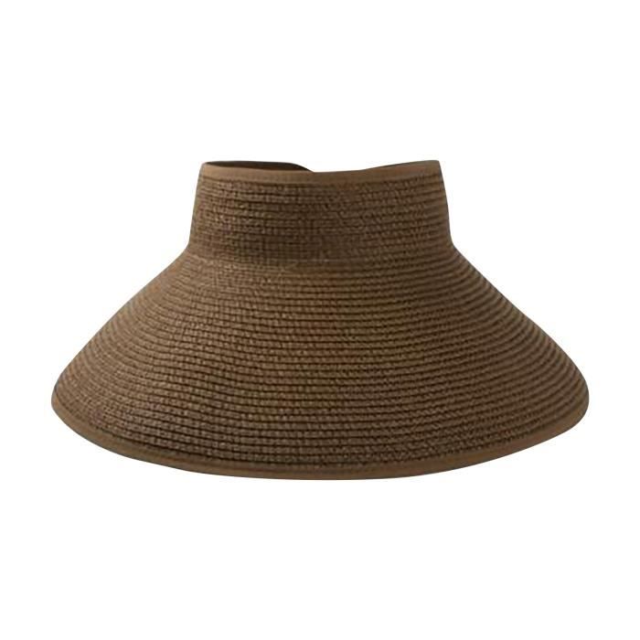 Chapeau De Paille Femme Moxamo - Large Bord, Protection UV 50+ | Plage, Été, Style Floppy