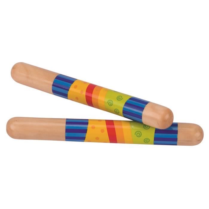 Baguettes De Percussion Pour Carillon - 2 Paires (dure Et Souple) En ABS, Rouge Et Doré - Pour Instruments à Percussion, éducation Musicale