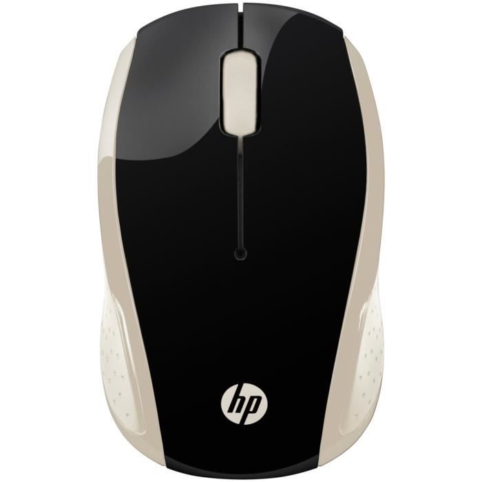 Souris sans fil HP 200 – Noir et doré