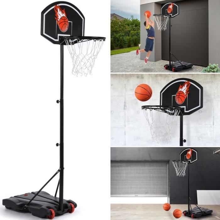 Panier de basket-ball avec 2 ballons de basket olyee Panier de basket-ball d'été pour adultes et enfants 