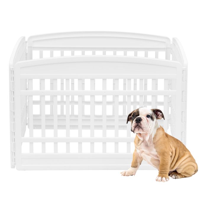 Iris Ohyama Parc pour Chien Intérieur Extérieur avec 6 Panneaux & Porte Verrouillable H60cm Blanc pour Chien Chiot ... Iris Ohyama Parc pour Chien Intérieur Extérieur avec 6 Panneaux & Porte Verrouillable H60cm Blanc pour Chien Chiot ...