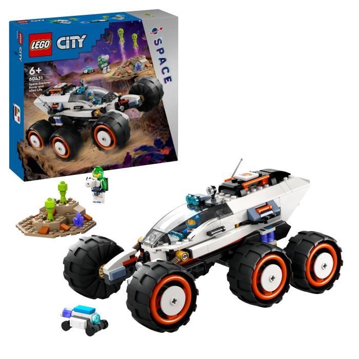 LEGO® 60431 City Le Rover d’Exploration Spatiale et la Vie Extraterrestre, Jouet avec 2 Minifigurine